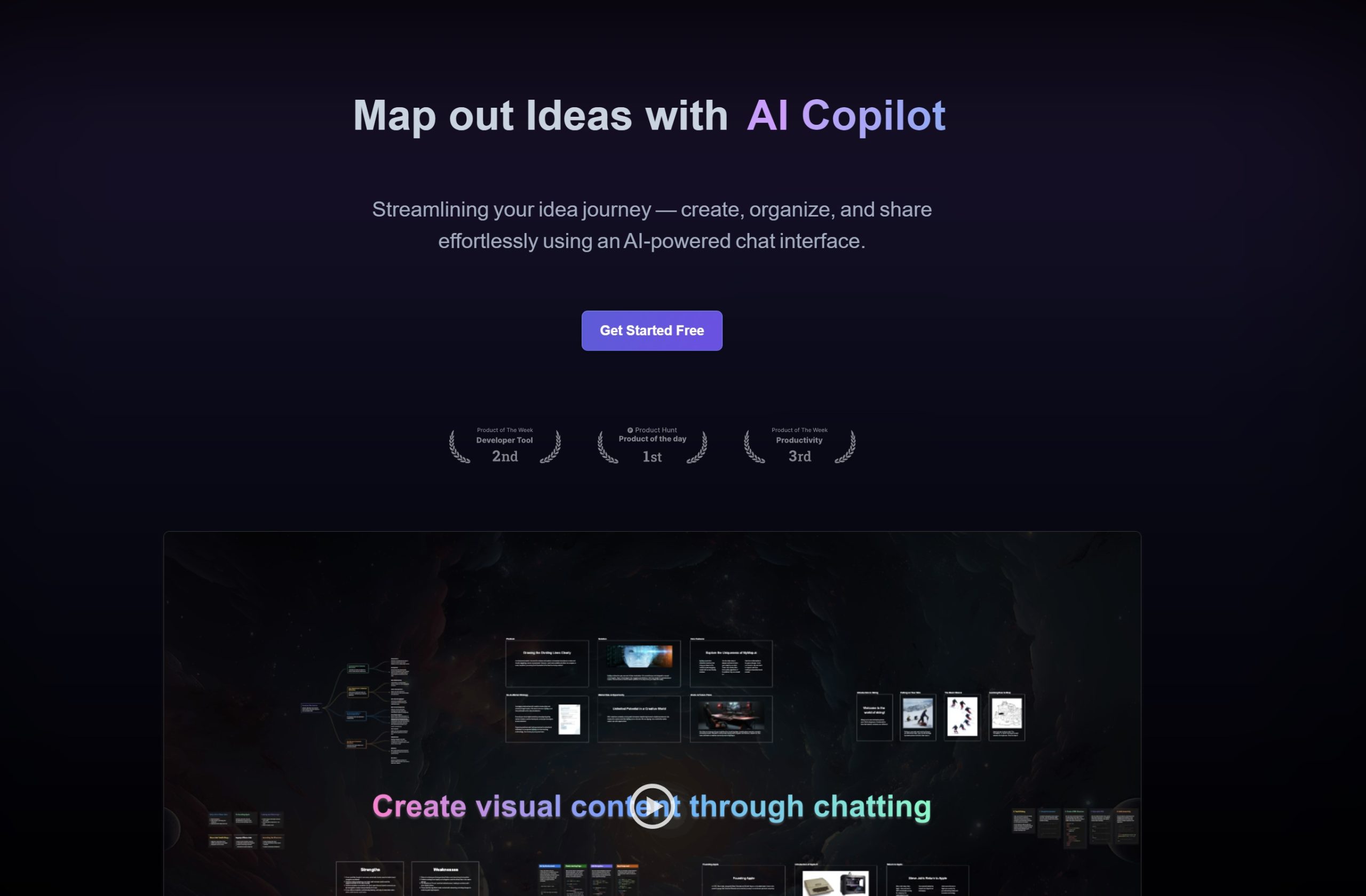 Illustration en image de l'outil ConceptMap AI